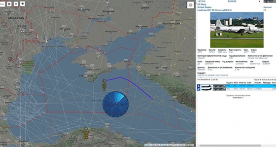 Amerikan gözcü uçağı Kırım dolaylarında uçuş yaptı