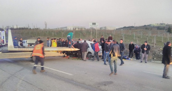 Ankara-Çankırı karayolunda trafik kazası: 1 ölü, 4 yaralı