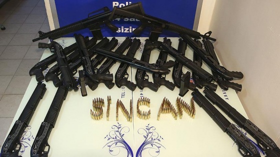 Ankara'da 22 ruhsatsız av tüfeği ele geçirildi