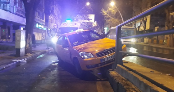 Ankara'da trafik kazası: 1 yaralı