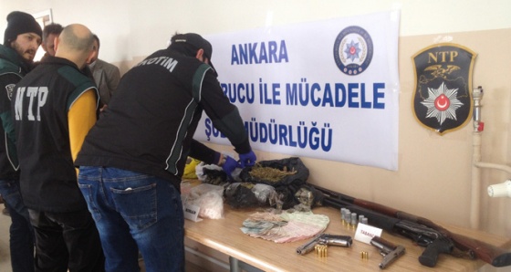 Ankara’da uyuşturucu ve terör operasyonları: 171 gözaltı