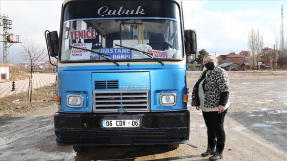 'Ankara'nın tek kadın dolmuş şoförü' yolları ve yolculuğu renklendirdi