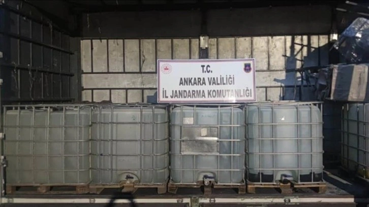 Ankara'daki operasyonda 10 bin litre etil alkol ele geçirildi