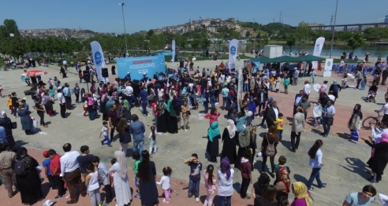 Anneler gününe özel 'Uçurtma Şenliği' havadan görüntülendi