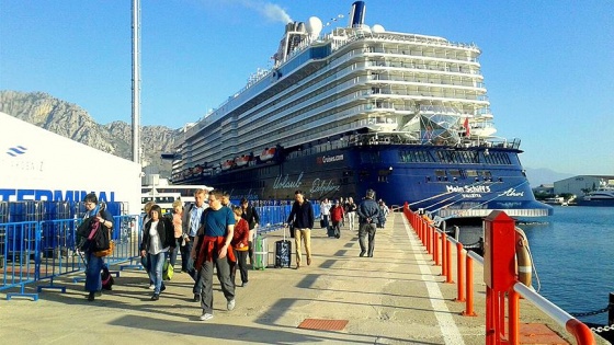 Antalya'da kruvaziyer turist trafiği