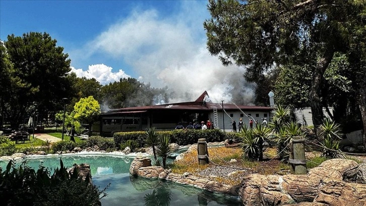Antalya'da ormanlık alandaki restoranda çıkan yangın kontrol altına alındı