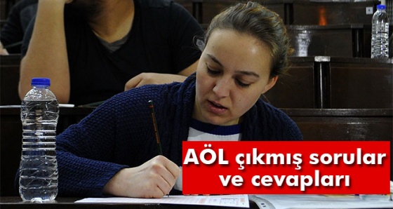 AÖL çıkmış sorular | Açık Öğretim Lisesi çıkmış sorular çöz