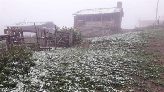 Ardahan'a mevsimin ilk karı yağdı