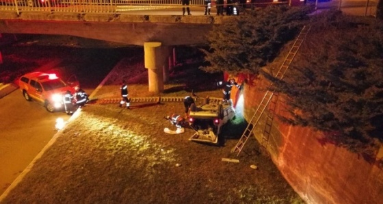 Arkadaşlarını hastaneye yetiştirmek isterken köprüden uçtular: 4 yaralı