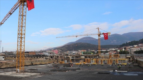 Arnavutluk&#039;ta TOKİ tarafından inşa edilecek deprem konutlarının temeli atıldı