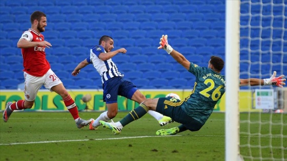 Arsenal, deplasmanda Brighton'a 2-1 yenildi