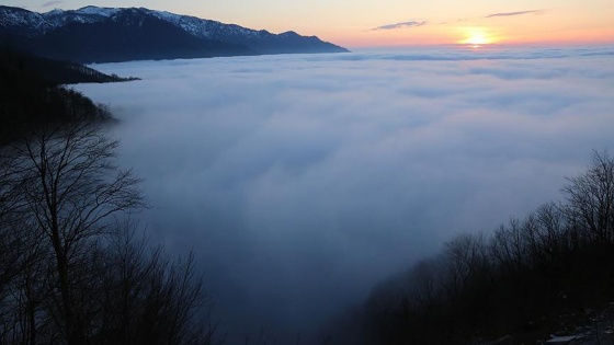 Artvin'de bulutlar üzerinde yolculuk