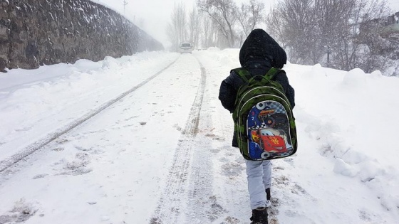 Artvin'de eğitime kar engeli