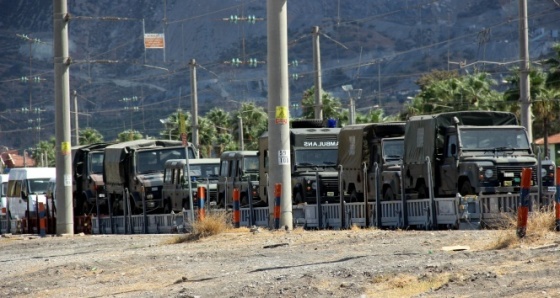 Askeri sağlık araçları Hatay’da