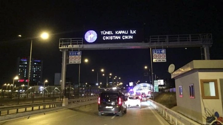 Avrasya Tüneli geçici olarak trafiğe kapatıldı