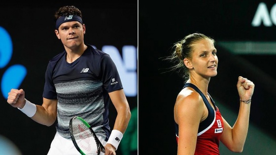 Avustralya Açık'ta Raonic ve Pliskova 4. turda