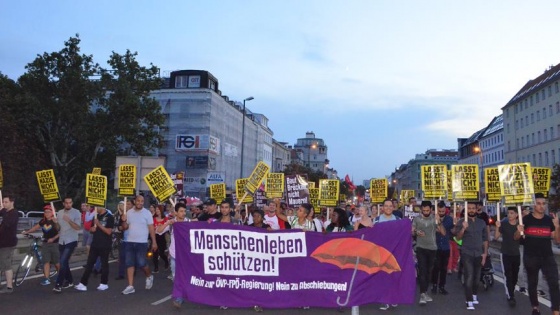 Avusturya'da AB Göç politikaları protesto edildi