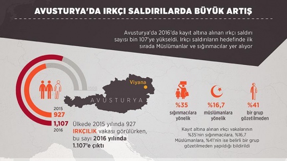 Avusturya'da ırkçı saldırılarda büyük artış