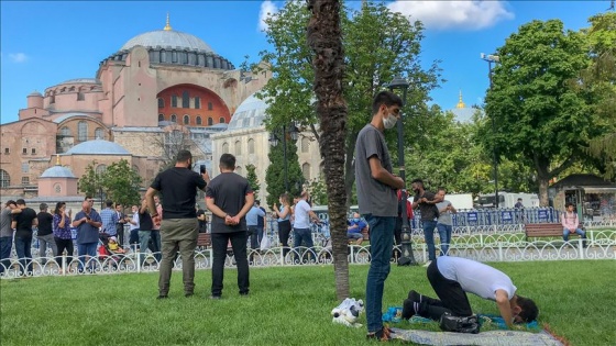 Ayasofya Camisi 'çekim merkezi' oldu