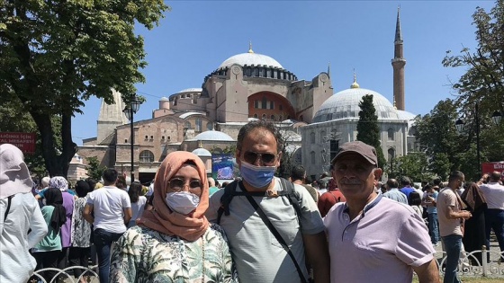 Ayasofya-i Kebir Cami-i Şerifi'ne Kurban Bayramı'nın 3. gününde de ilgi büyük