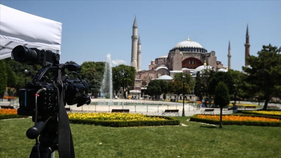 Ayasofya'ya yerli ve yabancı medya ilgisi