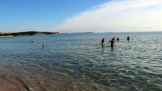 Aydın'da Ocak ayında deniz keyfi