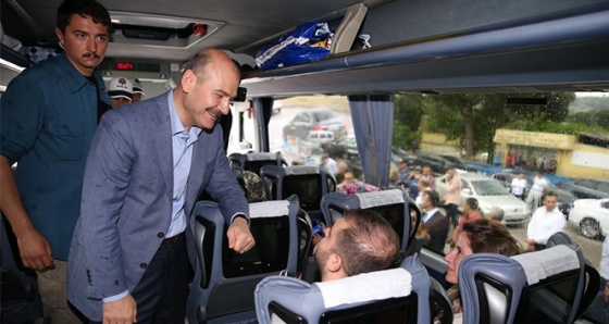 Bakan Soylu bayram trafiğini denetledi