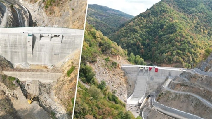 Bartın Ulus Eldeş Barajı'nda su tutma işlemi gerçekleştirildi