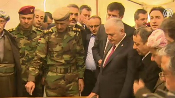 Başbakan Yıldırım Erbil'deki Peşmerge cephesini ziyaret ediyor