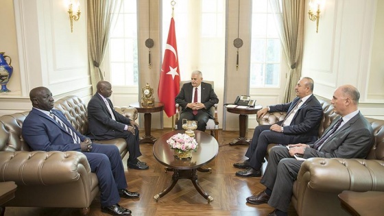 Başbakan Yıldırım, Gambiyalı Bakan Darboe'yi kabul etti