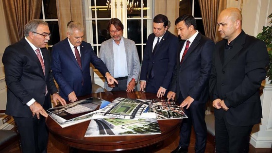 Başbakan Yıldırım Göztepe kulübü ile TOKİ Başkanı Turan'ı kabul etti