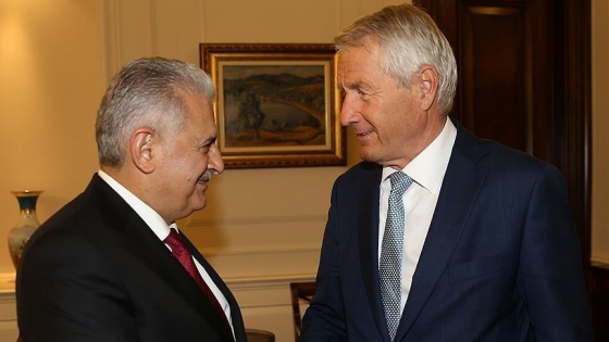 Başbakan Yıldırım Jagland'ı kabul etti