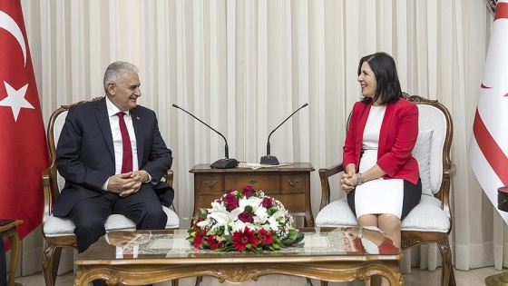 Başbakan Yıldırım KKTC Meclisi Başkanı Siber ile görüştü