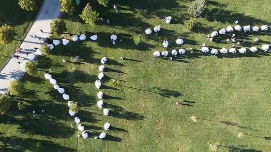 Başkentte 218 çift bir ömür için 'evet' dedi