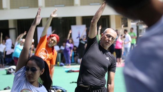 Başkentte Uluslararası Yoga Günü etkinliği düzenlendi