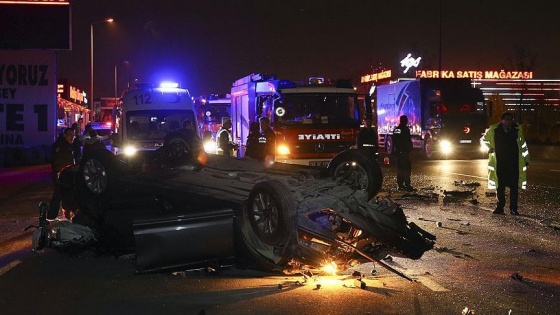 Başkentte zincirleme trafik kazası: 6 yaralı