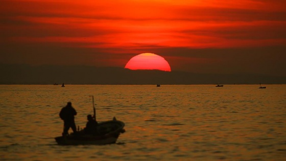 Batı Karadeniz'in 'incisi' gün batımında tablo gibi