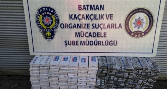 Batman'da 19 bin 65 paket kaçak sigara ele geçirildi