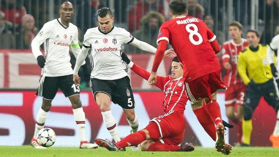 Beşiktaş Bayern Münih'e farklı yenildi