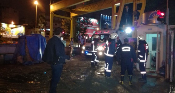 Beşiktaş metro inşaatında kaza : 1 yaralı