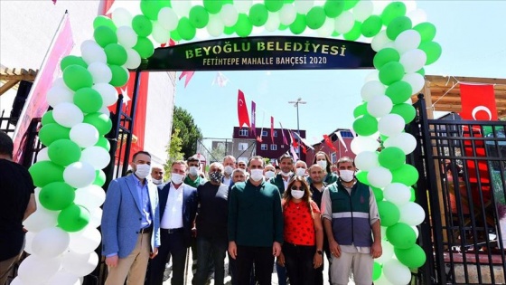 Beyoğlu'nda Fetihtepe Mahalle Bahçesi hizmete açıldı