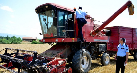 Biçerdöver kazası: 1 yaralı