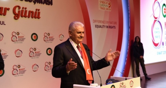 Binali Yıldırım, '8'inci Uluslararası Kadın Emeği Buluşması' programına katıldı