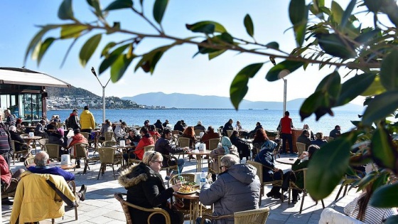 Bodrum'da kış ayında yaz güneşi