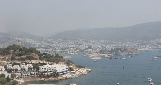 Bodrum’u duman kapladı