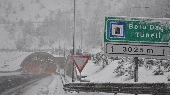 Bolu Dağı'nda yoğun kar