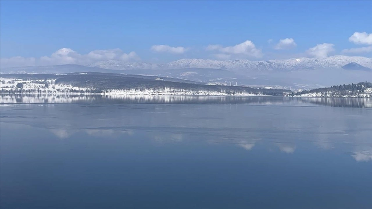 Bolu'nun içme suyu kaynağı Gölköy Barajı'nda su seviyesi tam doluluğa ulaştı