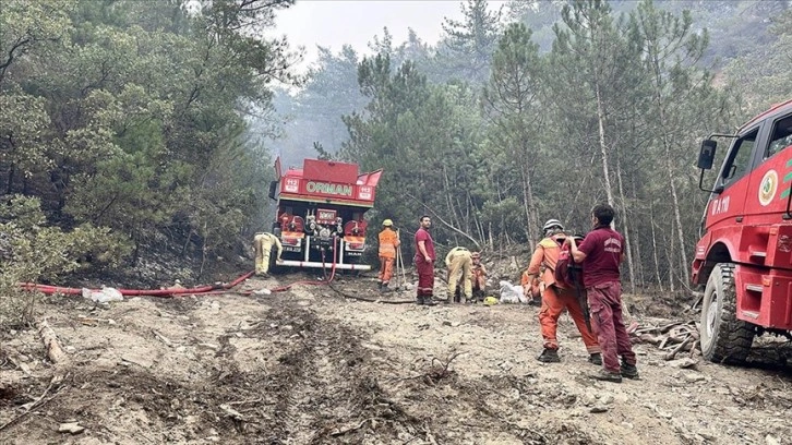 Bolu'daki yangın söndürme çalışmalarına gönüllüler de destek veriyor