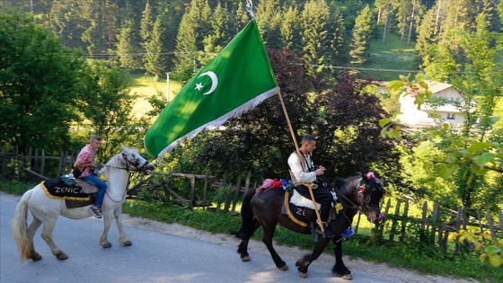 Bosna Hersek'teki '510. Ayvaz Dede Şenlikleri'ne katılacak atlılar Karaula'dan y