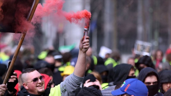 Brüksel'de iklim protestosu